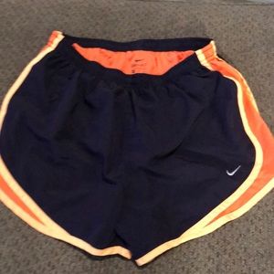 Nike Dri-fit running shorts with built in liner womens medium size